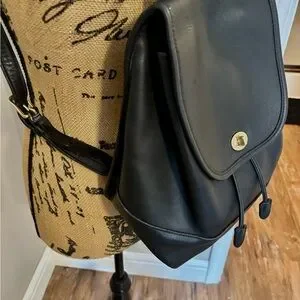 NWT Vintage Coach Large Day Pack Leather Black FS0060 Coach | Bags | Coach Vintage 979 Black Leather Large Daypack  main image 4